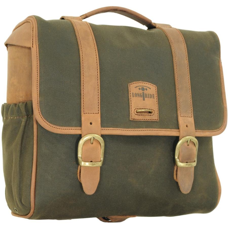 LONGRIDE ロングライド ヘリテージ サドルバッグ・リッドフラップ カラー：カーキ サイドバッグ 車体用バッグ・ケース | ブランド登録なし | 01
