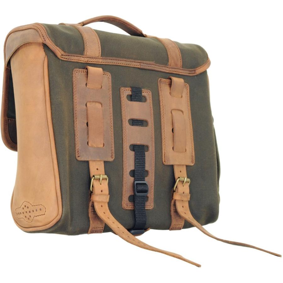 LONGRIDE ロングライド ヘリテージ サドルバッグ・リッドフラップ カラー：カーキ サイドバッグ 車体用バッグ・ケース | ブランド登録なし | 02