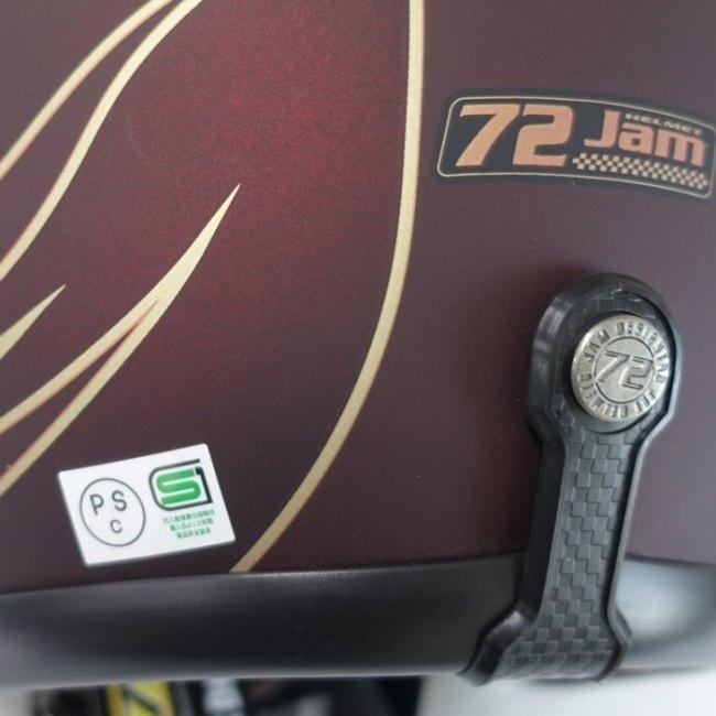 72JAM JET HELMET 72JAM 72ジャム ジェットヘルメット STEALTH サイズ