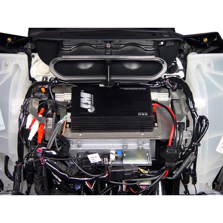 J \u0026 M ジェーアンドエム アンプキット PERFORMANCE SERIESモデル 360W4 クローム FLHT 2014-17 【AMP PRF 360W4CH 14-17FLHT】 オーディオパーツ 電装系の画像