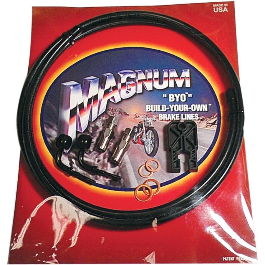 MAGNUM（ジェントス） - MAGNUM マグナム BRKLNE KT SINGL 6’90BLK [1741-3228] HARLEY-DAVIDSON ハーレーダビッドソン ブレーキホース・クラッチホース 打ちきり ブレーキホース-ブレーキパーツ-車、バイク、自転車