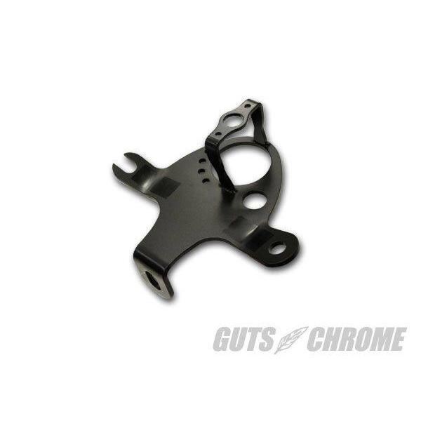 GUTS CHROME ガッツクローム kH Engineering ショベル用ミニメーター/IGN/3mmインジケータ穴付エンジンハンガー タイプ：ブラックパウダーコート仕上げ | GUTS CHROME | 01