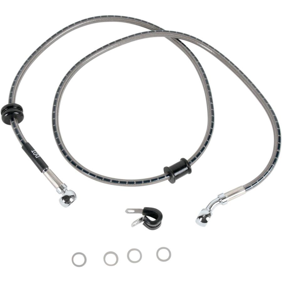 RUSSELL ラッセル LINE BRK FR FURY 10-14 [1741-2497] VT1300CX Fury 2010 - 2014 HONDA ホンダ ブレーキホース・クラッチホース ブレーキ