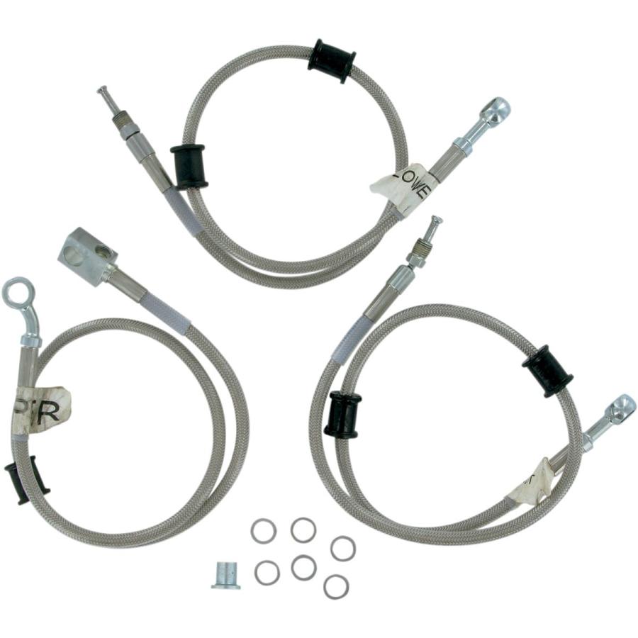 RUSSELL ラッセル LINE，BRAKE FRT TRX450R +3 [1741-0628] Sportrax 2004 - 2005 HONDA ホンダ ブレーキホース・クラッチホース ブレーキ