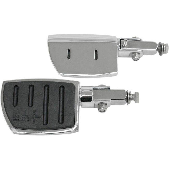 RIVCO PRODUCTS リブコプロダクツ WIDE PEGS FLATFOOT CHR [1624-0325] Tri Glide Ultra Classic - FLHTCUTG 2009 2010 HARLEY-DAVIDSON ハーレーダビッドソン