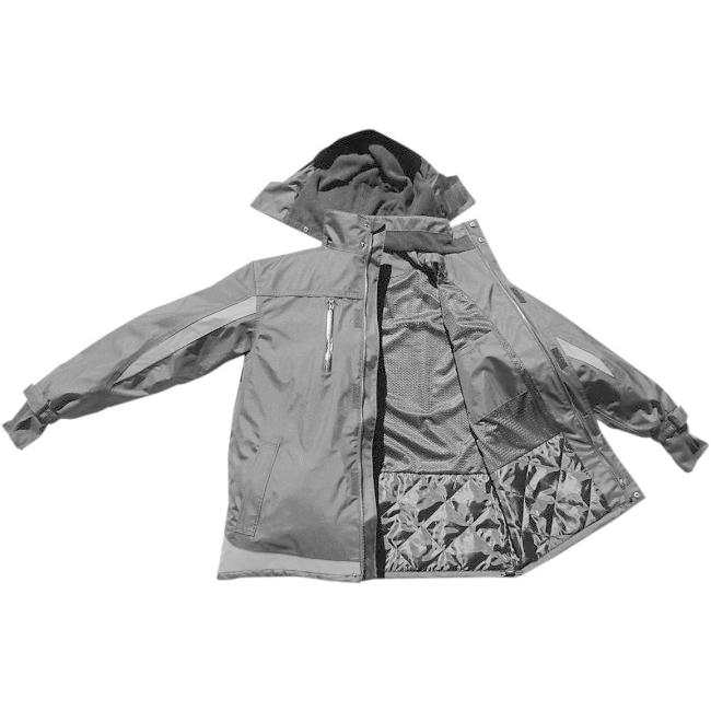 RU OUTSIDE アールユーアウトサイド JACKET VORTEX BLK／GRAY サイズ：X-Large [2854-0170] レインウェア アパレル | ブランド登録なし | 02