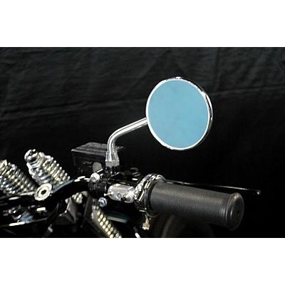 W800/W650/W400純正ミラー美品 部品屋K&W ラウンドミラー タイプ：左右セット / ミラーサイズ