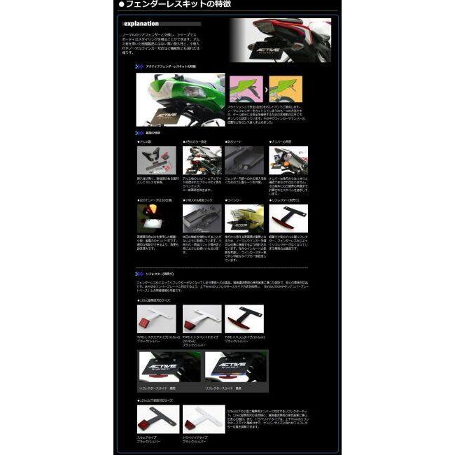 ACTIVE（アクティブ） フェンダーレスキット CBR250RR HONDA ホンダ