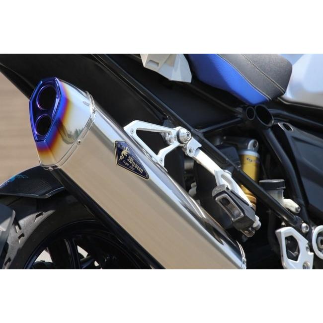 r’s gear アールズギア ワイバンリアルスペック シングルタイプマフラー サイレンサータイプ：チタン R1200GS Adventure BMW フルエキゾーストマフラー | ブランド登録なし | 03