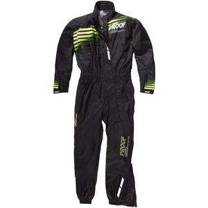 Proof Proof:プルーフ HOODIE RAIN SUIT， BLACK／NEON Size：L