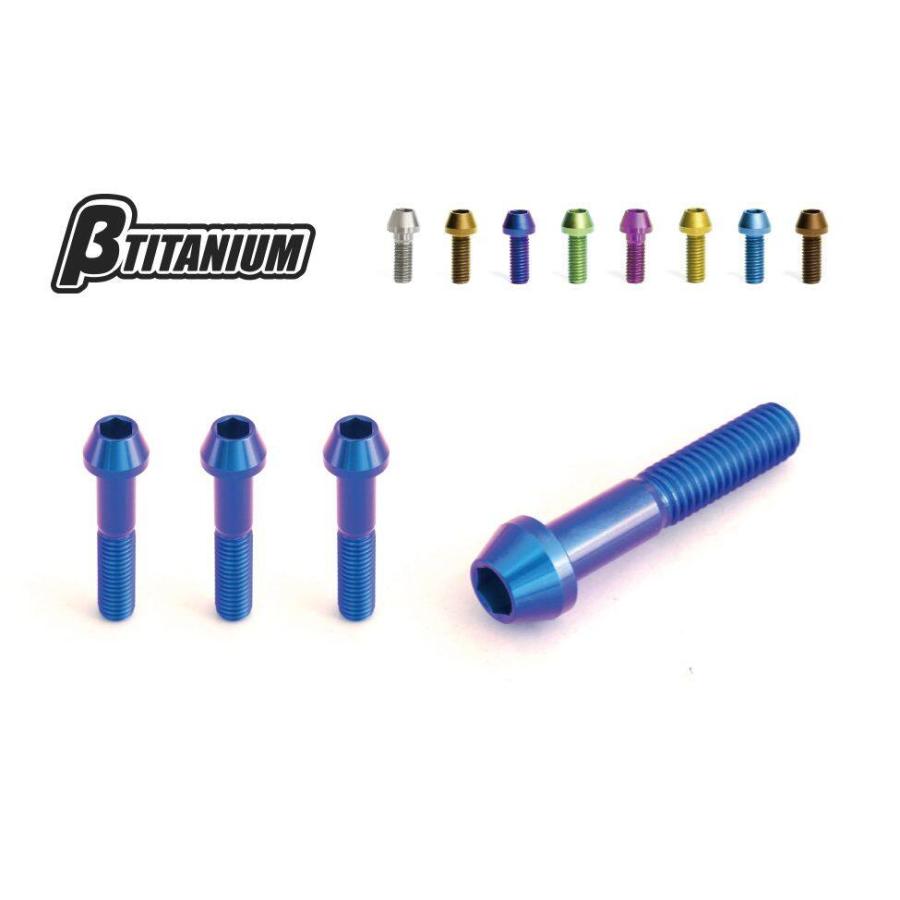 βTITANIUM ベータチタニウム フロントフォーク ピンチチタンボルトキット ローズピンク タイプ：テーパーキャップ ZX-10 R ZX-6 KAWASAKI カワサキ 足回り | βTITANIUM