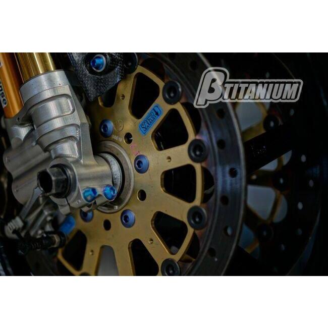 βTITANIUM ベータチタニウム フロントブレーキ ディスクローター チタンボルトキット カラー：アイスブルー(陽極酸化処理) GSX-R 1000 600 750 GSX-S ブレーキ | βTITANIUM | 05