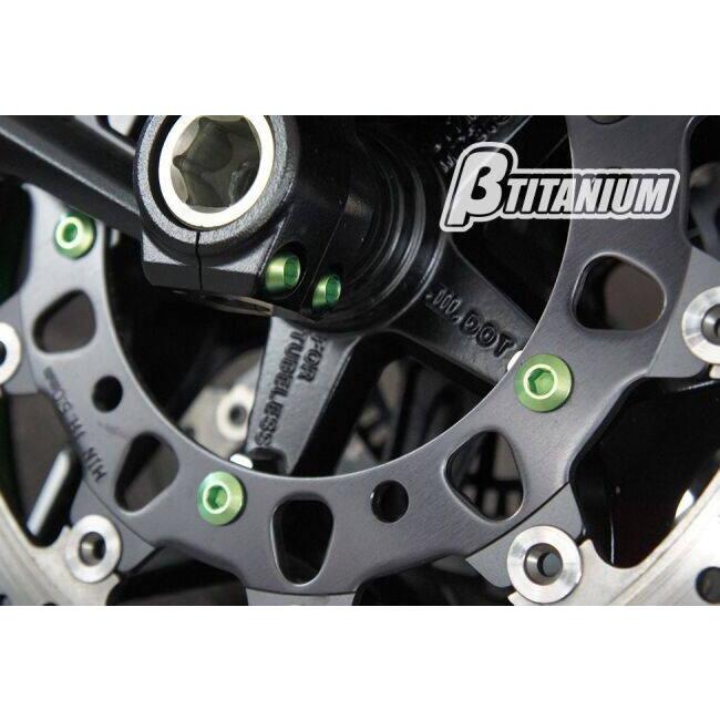βTITANIUM ベータチタニウム フロントブレーキ ディスクローター チタンボルトキット カラー：アイスブルー(陽極酸化処理) GSX-R 1000 600 750 GSX-S ブレーキ | βTITANIUM | 07