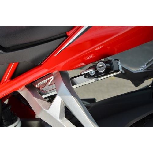 AGRAS アグラス ヘルメットホルダー ヘルメットロックカラー：メッキ / アルミステーカラー：シルバー CBR250RR(2017-) HONDA ホンダ ヘルメットロック