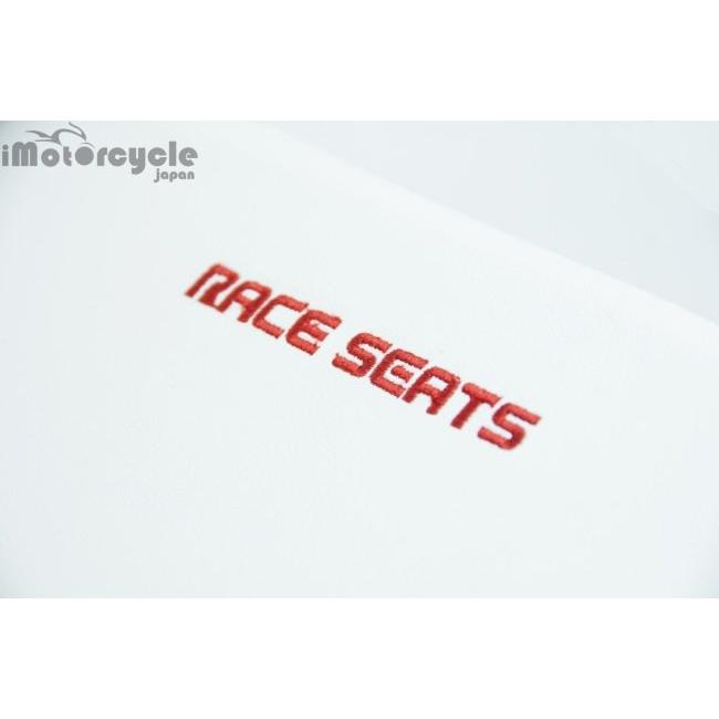 RACESEATS レースシーツ シートASSY ホワイトレザーライン S1000RRロゴ S1000RR -17、HP4 BMW シート シート関連 外装の画像