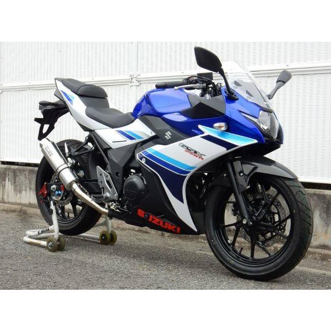 WR’S ダブルアールズ リアエキゾースト スリップオンマフラー タイプ：ステンレス／ステンレス GSX250R SUZUKI スズキ マフラーの画像