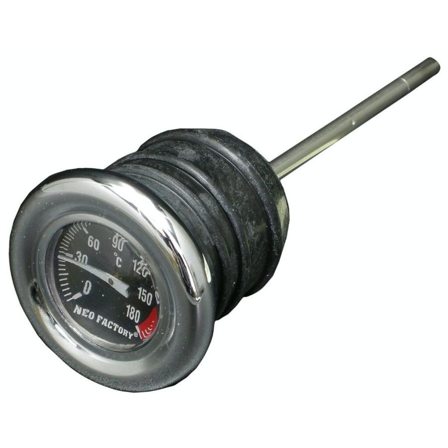 Neofactory ネオファクトリー 摂氏タイプ ショートサイズ 油温計付オイルタンクキャップ カラー(文字盤)：黒 SPORTSTERファミリー 油温計 冷却関連 エンジン | NEO FACTORY