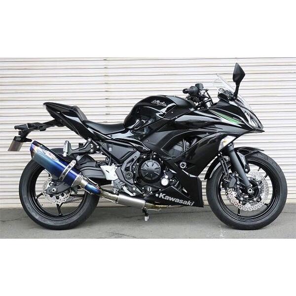BEET ビート NASSERT(ナサート) Evolution TypeII フルエキゾーストマフラー サイレンサータイプ：ブルーチタン Ninja650 Z650 KAWASAKI カワサキ マフラー