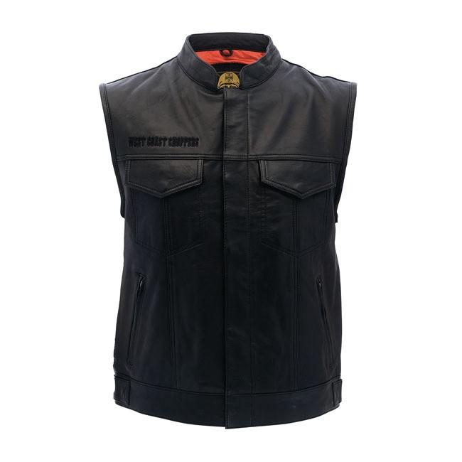WEST COAST CHOPPERS レザー バイカーベスト XL