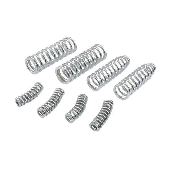 SAMWEL サムウェル フォークスプリングセット アウター／インナー 8個 クロム【FORKSPRING SET OUTER／INNER 8 PC CHROME】 37-52 WLWLA 46-48 BT(NU) 足回り