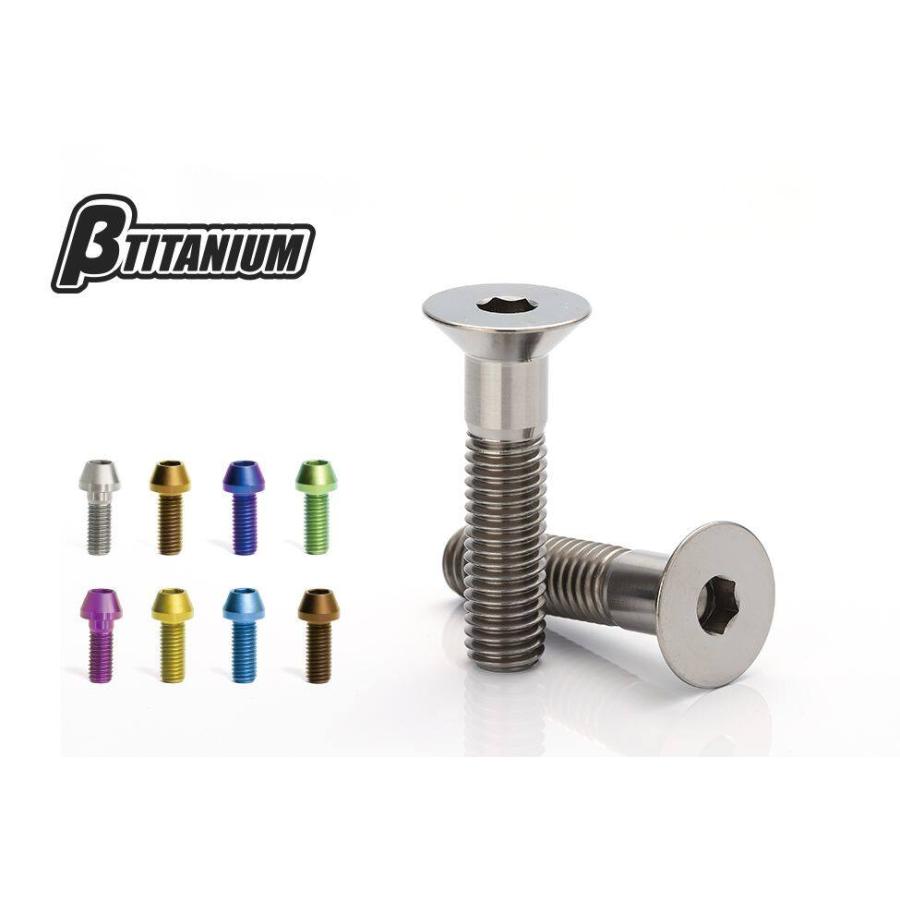 βTITANIUM ベータチタニウム サラチタンボルト M5 マジョーラブルー 長