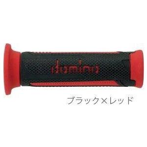 domino ドミノ ツーリスモタイプ グリップ カラー：ブラック×レッド ハンドル | domino