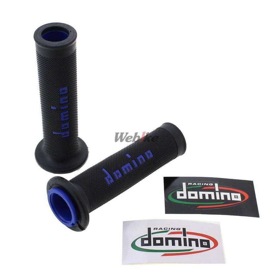 domino ドミノ レースタイプ グリップ カラー：ブラック×ブルー ハンドル | domino