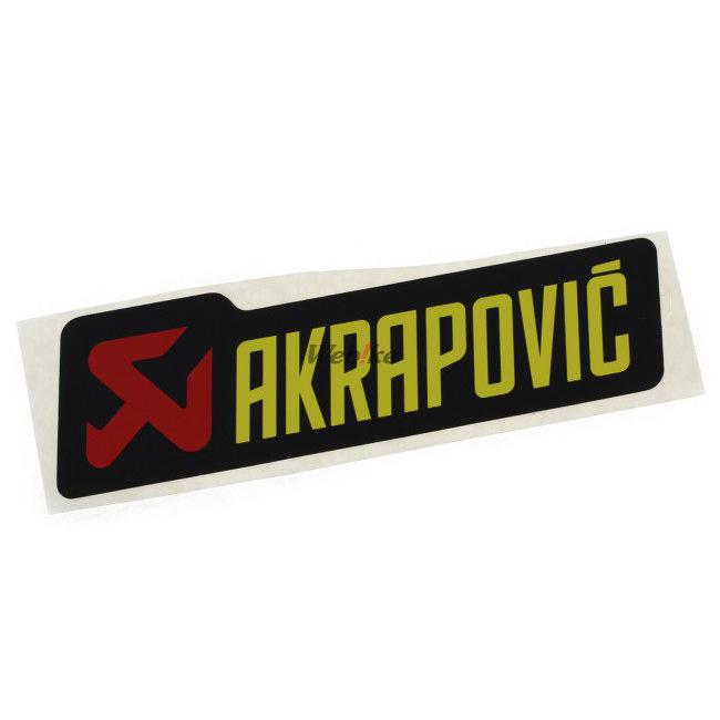 AKRAPOVIC アクラポビッチ アルミ耐熱ステッカー 横 サイズ：120mm×35mm｜webike｜04