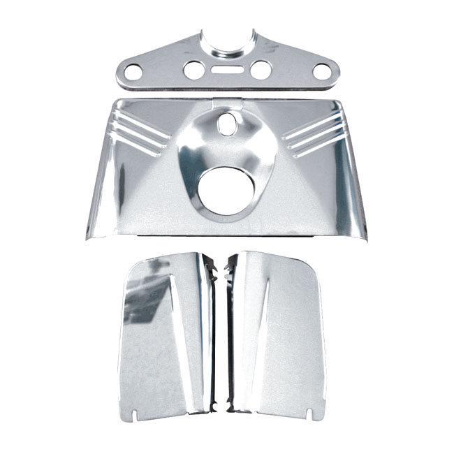 MCS エムシーエス フロントフォークパネル【FRONT FORK PANEL】 49-84 FL B．T．(NU) HARLEY-DAVIDSON ハーレーダビッドソン フォークブーツ・フォークカバー