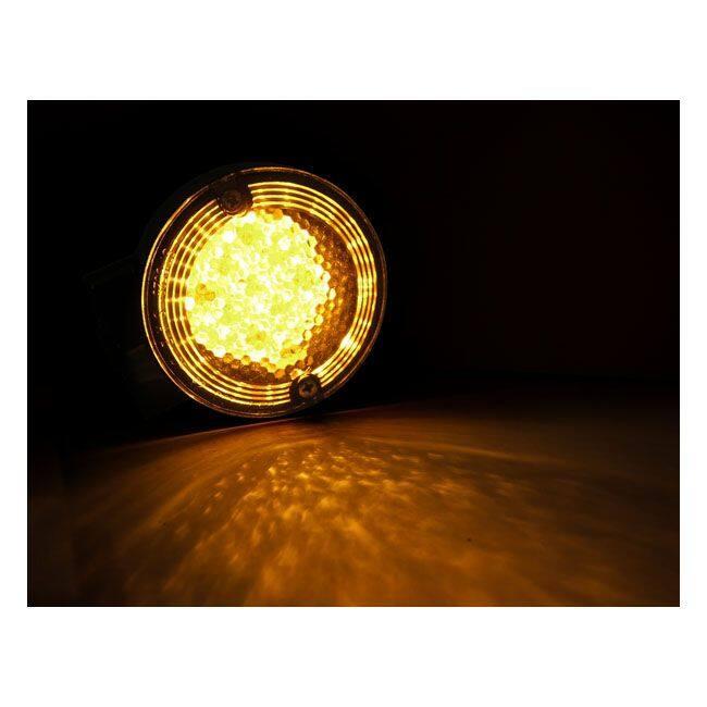 MCS エムシーエス ”LED ウインカー FLH COLOR：GLOSSBLACK 86-15 FLT／TOURING (EXCL． FLHX FLHRS) HARLEY-DAVIDSON ハーレーダビッドソン 灯火類 電装系の画像