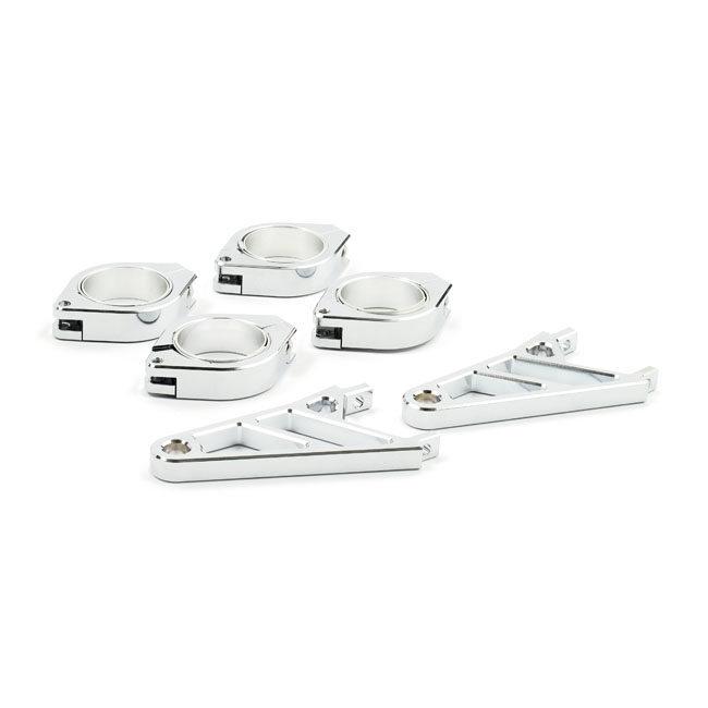 MCS エムシーエス FINGERS アジャスターヘッドライトブラケットアッセイ【FINGERS ADJ HEADLAMP BRACKET ASSY】 SIZE：50／52／54MM ヘッドライト 灯火類の画像