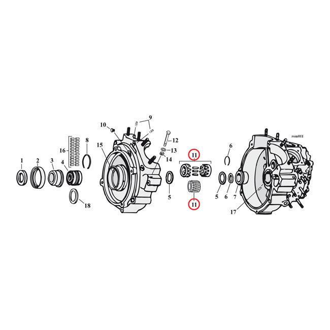 MCS エムシーエス インナーベアリングレースピニオンシャフト【INNER BEARING RACE PINION SHAFT】 87-99 B．T．(NU) (EXCL． TC) エンジンパーツ エンジン_1