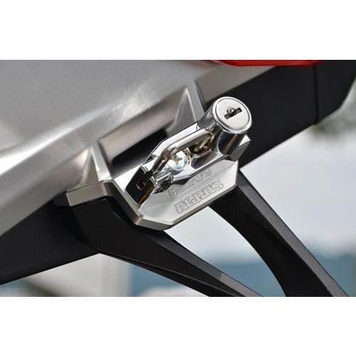 AGRAS アグラス ヘルメットホルダー アルミステーカラー：ブラック / ヘルメットロックカラー：ブラック CBR1000RR HONDA ホンダ ヘルメットロック ヘルメット