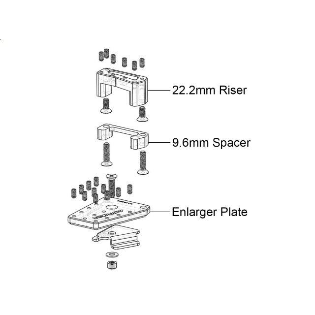 AltRider アルトライダー DualControl Brake Enlarger F 800 GS 700 650 Twin BMW その他ステップオプション・補修部品 ステップ 足回りの画像