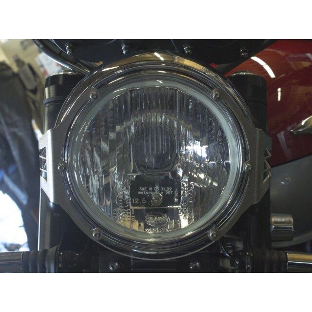 AltRider アルトライダー Clear Headlight Guard カラー：Silver Scrambler TRIUMPH トライアンフ ヘッドライトガード 外装の画像