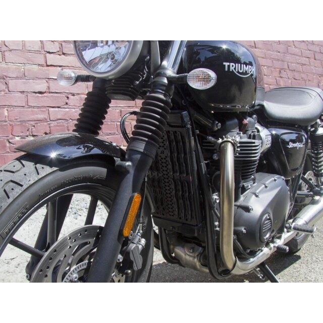 AltRider アルトライダー Radiator Guard カラー：Black Street Twin TRIUMPH トライアンフ ラジエーターコアガード・オイルクーラーコアガード 冷却関連の画像