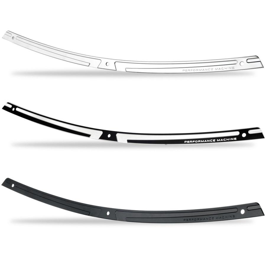Performance Machine パフォーマンスマシン SCALLOP ウィンドシールドトリム 仕上げ：クロム 14-15FLH (FLTRは除く) HARLEY-DAVIDSON ハーレーダビッドソン