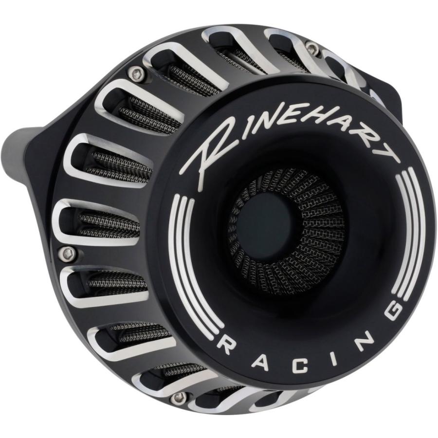 Rinehart ラインハート MOTO SERIES INVERTED AIR CLEANER エアクリーナー カラー：ブラック ツーリング(17) HARLEY-DAVIDSON ハーレーダビッドソン 吸気関連
