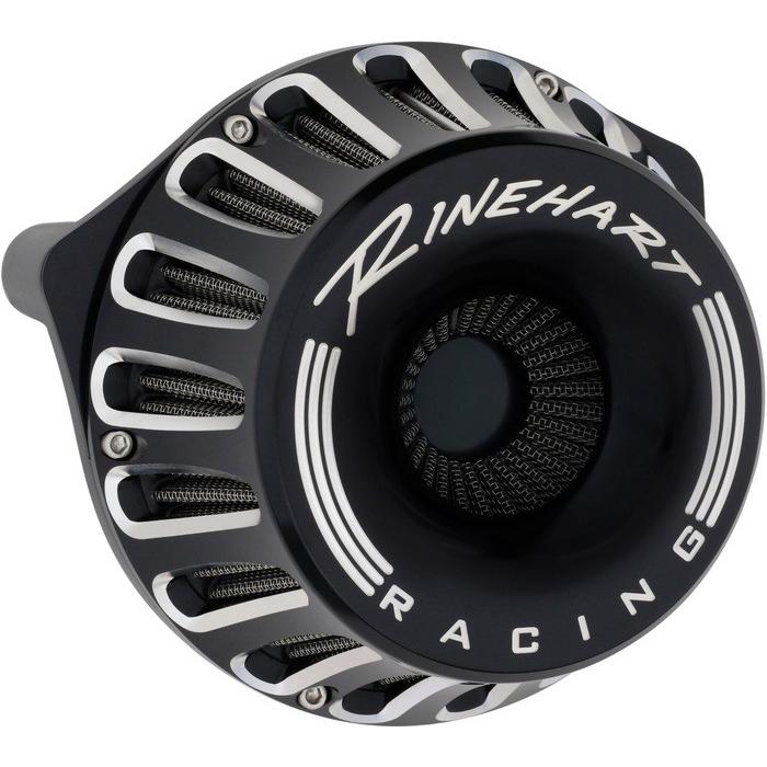 Rinehart ラインハート MOTO SERIES INVERTED AIR CLEANER エアクリーナー カラー：ブラック スポーツスター HARLEY-DAVIDSON ハーレーダビッドソン 吸気関連