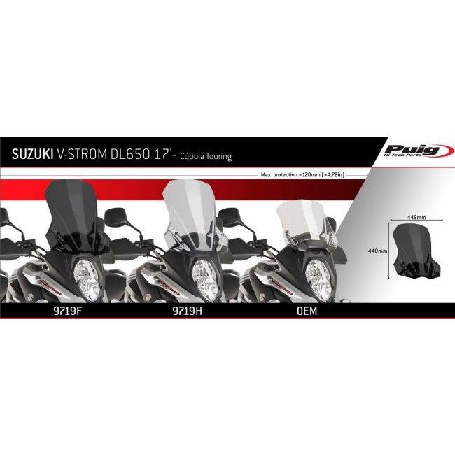 Puig（プーチ） ツーリングスクリーン カラー：クリア DL650XT V-STROM