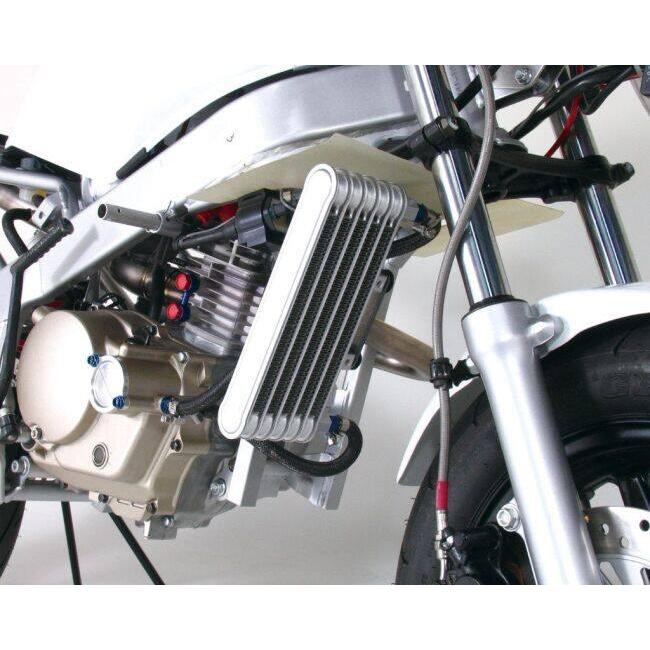 キタコ製オイルクーラー・NSF100用取付ステー付き KーCON KITACO キタコ スーパーオイルクーラーキット カラー：ブラック