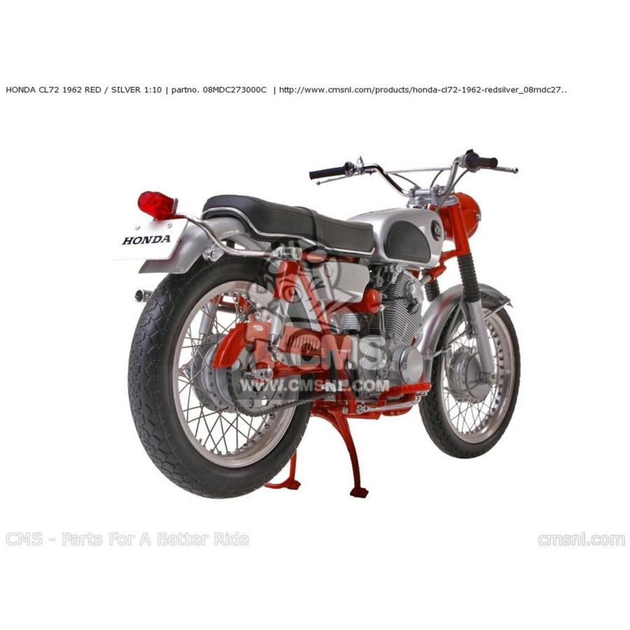 CMS シーエムエス HONDA CL72 1962 RED ／ SILVER 1：10 SCALE MODELS