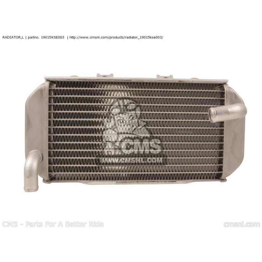 CMS シーエムエス RADIATOR，L CRF150R 2007 (7) AUSTRALIA EUROPEAN DIRECT SALES / CMF 2009 (9) CRF150RB 2008 (8) HONDA ホンダ ラジエーター 冷却関連