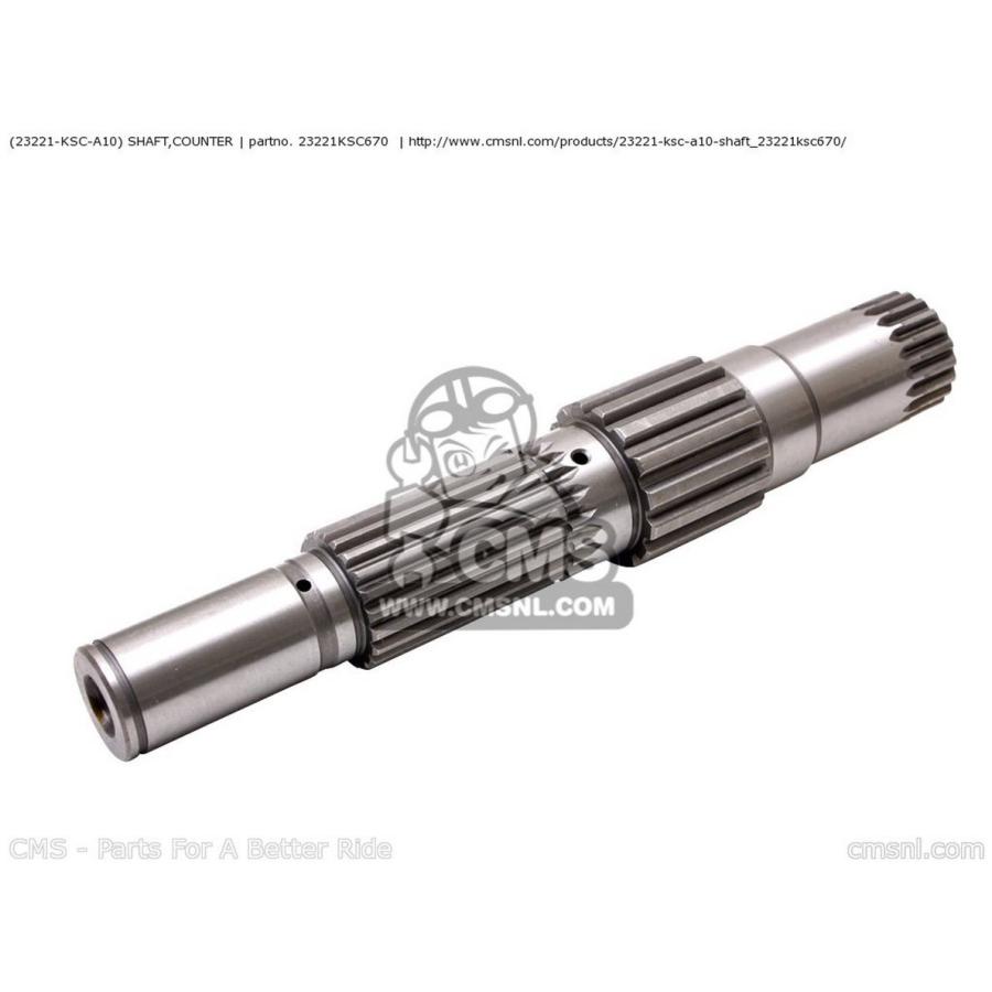 CMS シーエムエス (23221-KSC-A10) SHAFT，COUNTER CRF250X (4) EUROPEAN DIRECT SALES / CMF USA (6) (7) AUSTRALIA (8) (9) (B) TYPE 2 HONDA ホンダ