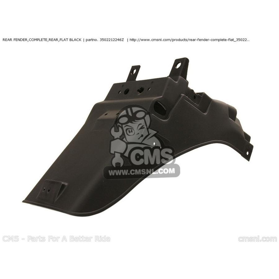 CMS シーエムエス FENDER-COMP-REAR，RR，B ZG1000A18 CONCOURS USA CALIFORNIA CANADA ZG1000A19 ZG1000A20 ZG1000A6F KAWASAKI カワサキ リアフェンダー 外装
