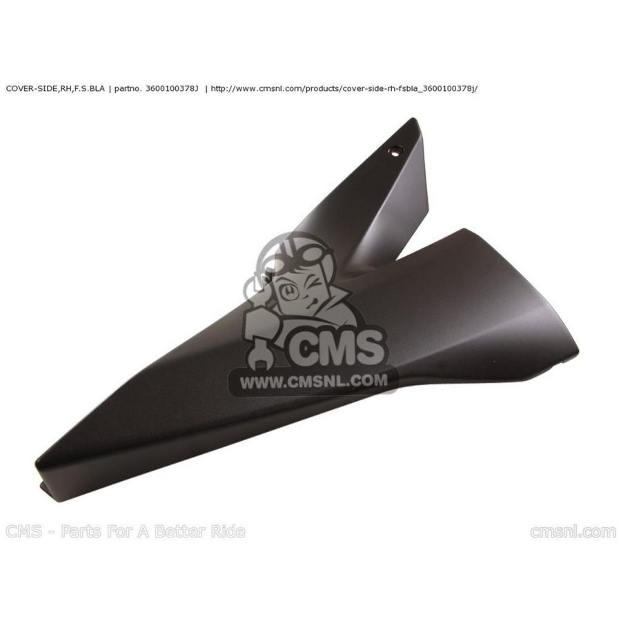 CMS シーエムエス COVER-SIDE，RH，F.S.BLA ZX1000C1 NINJA ZX10R USA CALIFORNIA CANADA ZX1000C2 KAWASAKI カワサキ サイドカウル・サイドカバー カウル関連