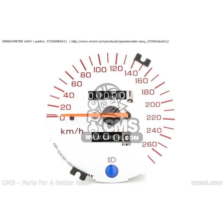 CMS CMS:シーエムエス SPEEDOMETER ASSY CB600F HORNET 2001 (1