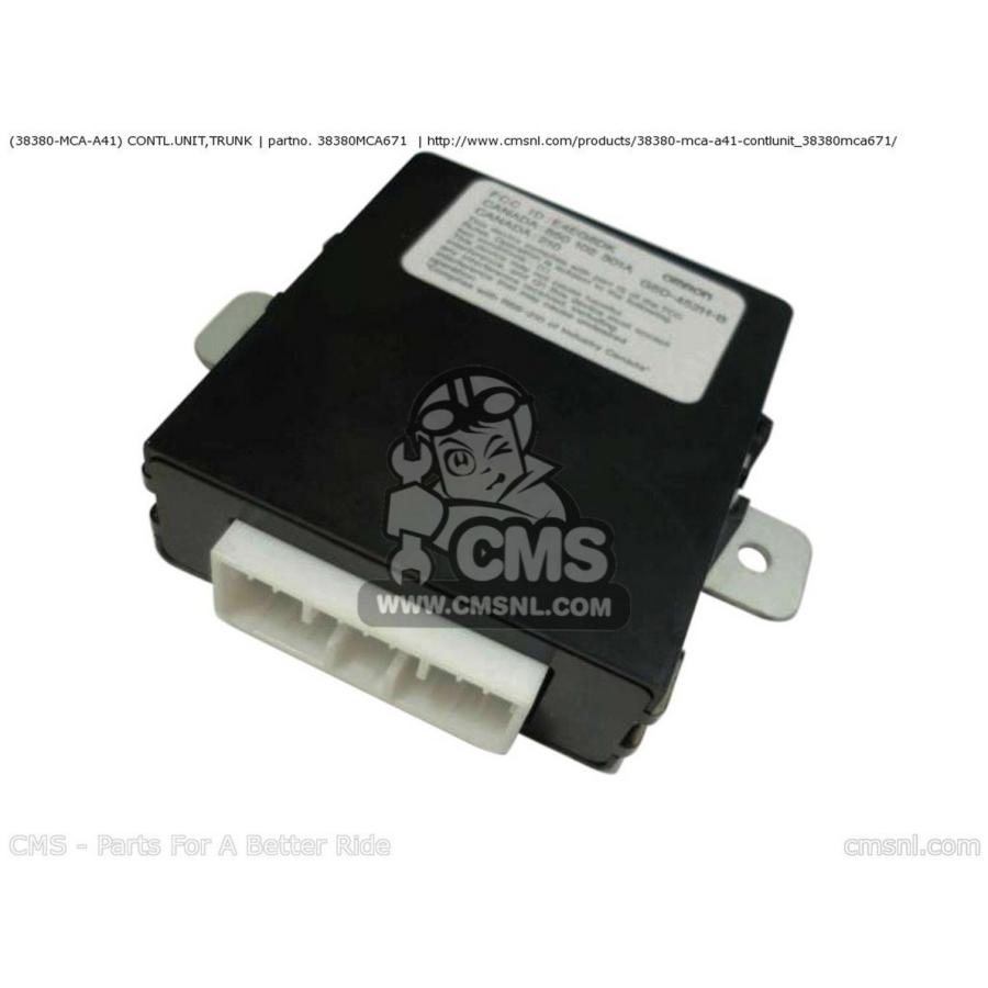 ブランド登録なし - CMS シーエムエス (38380-MCA-A41) CONTL.UNIT，TRUNK GL1800 GOLDWING (1) USA (2) (3) (4) GL1800A CANADA / CMF HONDA ホンダ 余分の物電装部分品 電装系 バイク-車、バイク、自転車