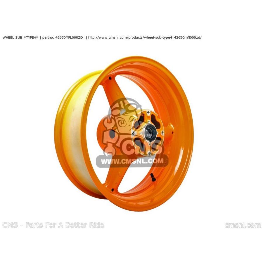 CMS シーエムエス WHEEL SUB *TYPE4* HONDA ホンダ ホイール ホイール関連 足回り