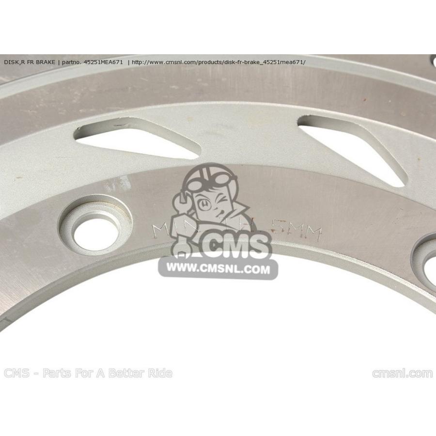 CMS CMS:シーエムエス DISK，R FR BRAKE